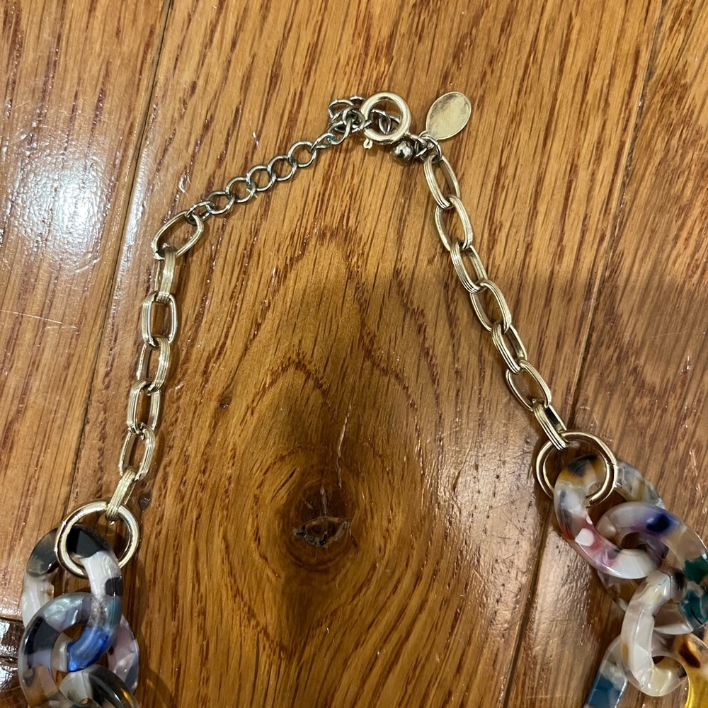 LOFT Multicolor Chain Link Necklace - Picture 3 of 4